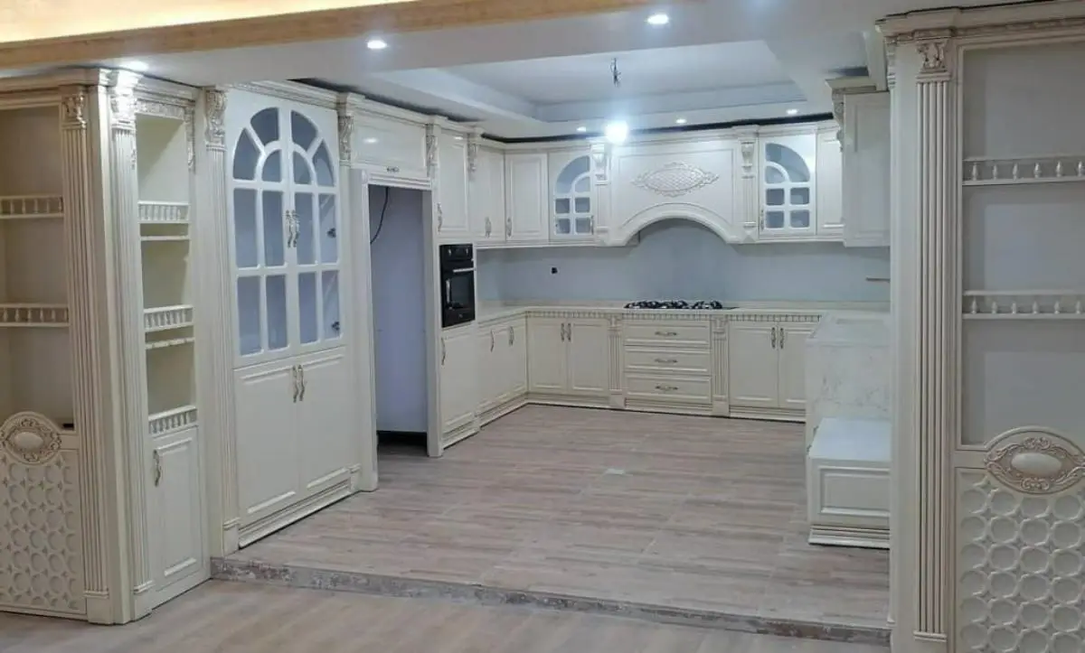 کابینت ممبران کلاسیک به رنگ کرم