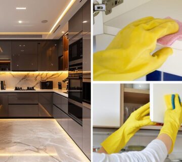 تصویر شاخص تمیز کردن کابینت های گلاس مات و براق