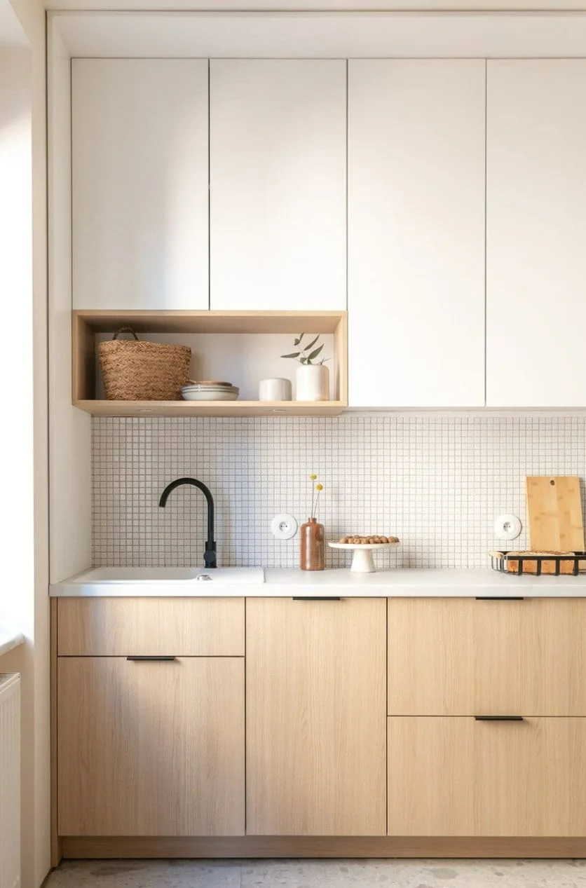 کابینت ام دی اف سفید کرم
