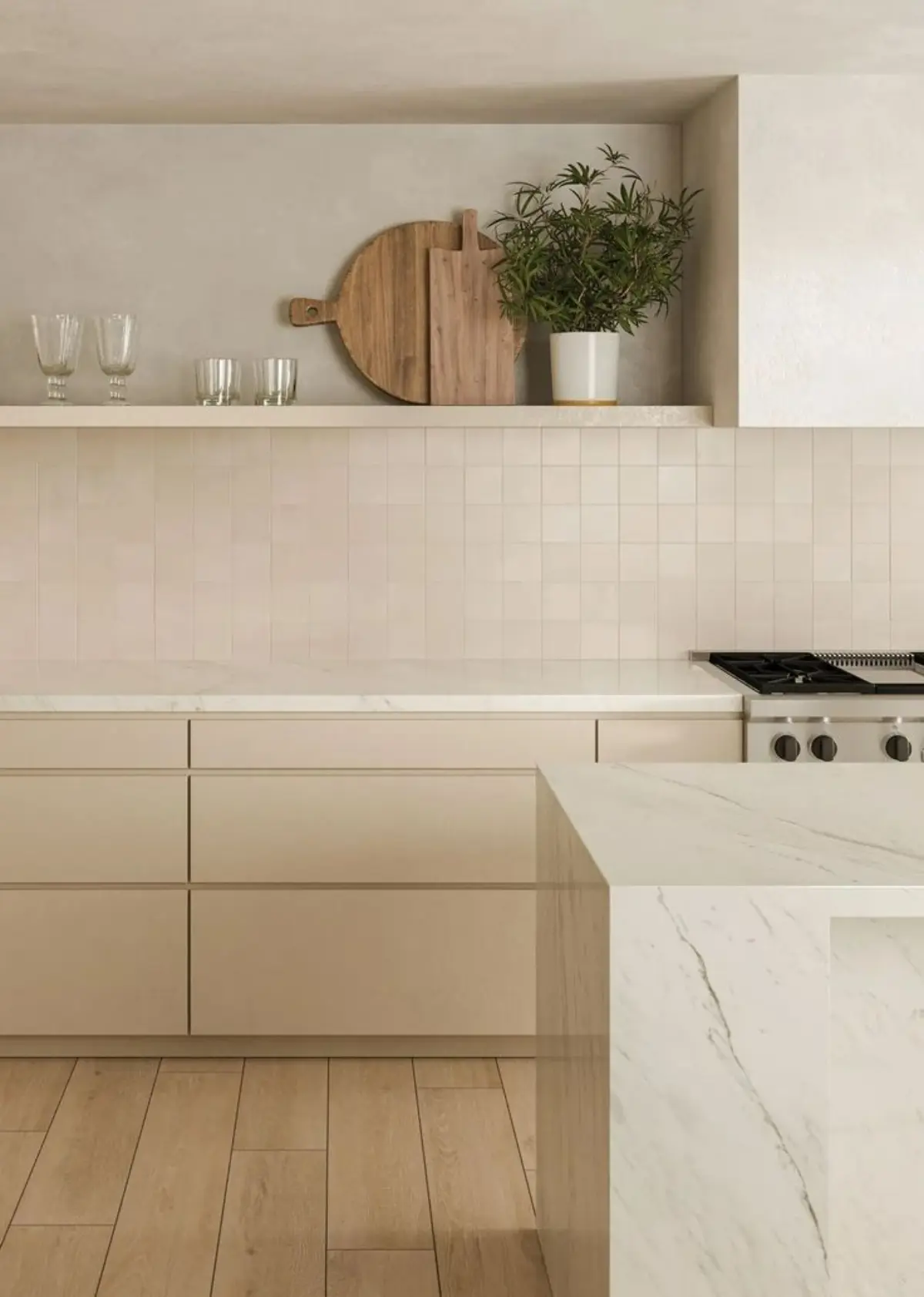 دوام کابینت ام دی اف سفید کرم