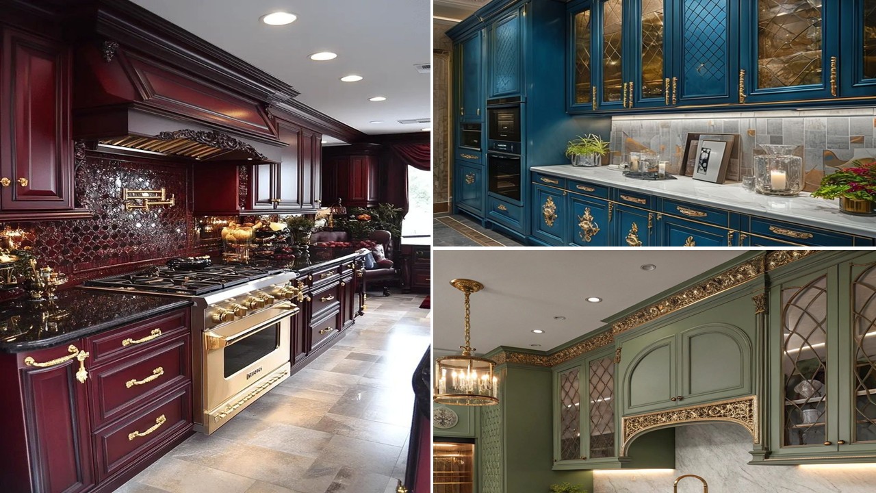 تصویر شاخص مدل کابینت کلاسیک با رنگ‌های خاص و جذاب